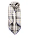 BURBERRY CHECK SILK SCARF