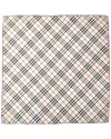 Burberry Check Silk Scarf In Grey