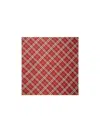 Burberry Check Silk Scarf M In Geranium