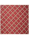 Burberry Check Silk Scarf M In Red