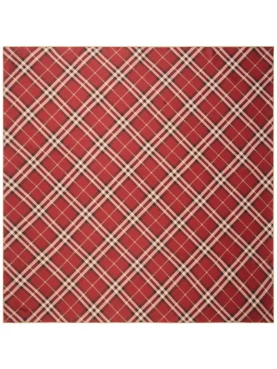 BURBERRY CHECK SILK SCARF