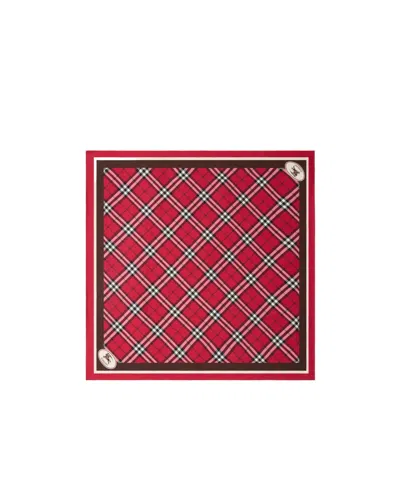 BURBERRY BURBERRY CHECKED FINISHED-EDGE SCARF