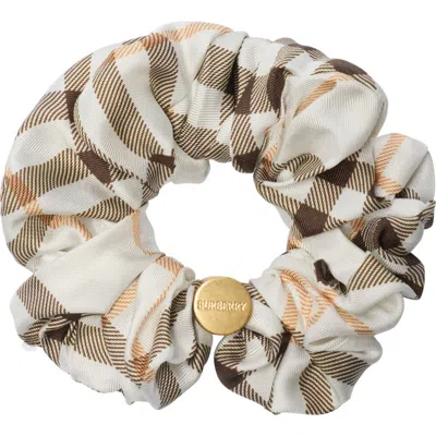 BURBERRY BURBERRY CHECK SILK SCRUNCHIE
