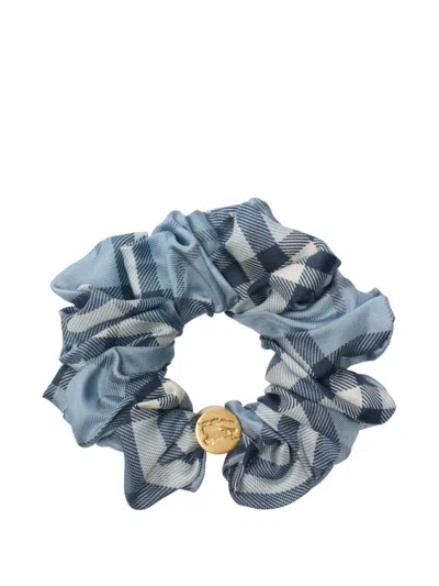 BURBERRY CHECK SILK SCRUNCHIE