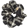 Burberry Check Silk Scrunchie In Black