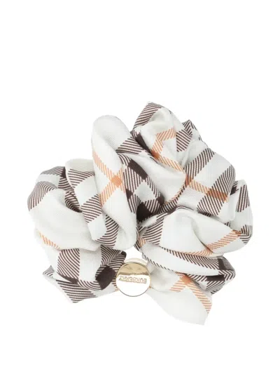 Burberry Check Silk Scrunchie In Multi