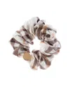 Burberry Silk Scrunchie With Check In Multi
