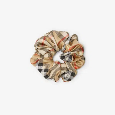 BURBERRY BURBERRY CHECK SILK SCRUNCHIE