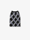 Burberry Check Pleated Silk Pull-on Skirt In Black