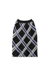 Burberry Check Pleated Silk Pull-on Skirt In Black