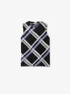 Burberry Ered Silk Knit Top With Ribbing In Black