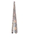 Burberry Check Silk Tie In Multi