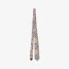 Burberry Check Silk Tie In Brown
