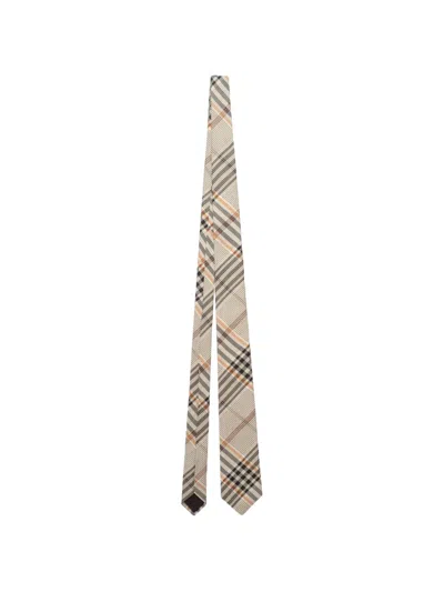 Burberry Vintage Check Silk Tie With A 7 Cm Width In Multi
