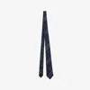 Burberry Check Silk Tie In Ink