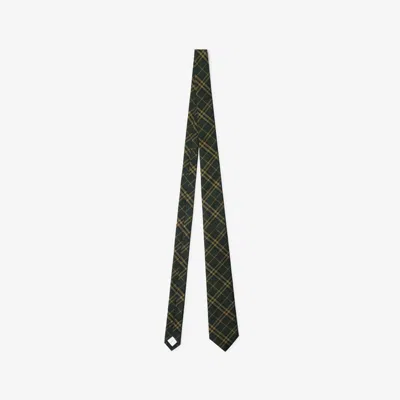 Burberry Check Silk Tie In Shadow