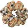 Burberry Check-print Silk Scrunchie In Sand