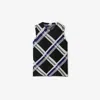Burberry Ered Silk Knit Top With Ribbing In Black