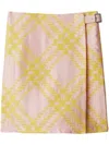 BURBERRY BURBERRY CHECK SKIRT WITH PLEATS CLOTHING
