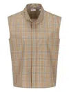 Burberry Check Sleeveless Top In Multi