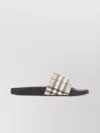 Burberry Check Slide Flat Open Toe Slippers