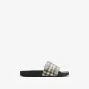 Burberry Check Slide Flat Open Toe Slippers