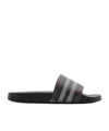 Burberry Check-print Flat Slides In Brown