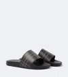 Burberry Check Slides In Brown