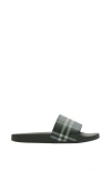 Burberry Check Slides In Green