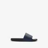 Burberry Check Slides In Midnight