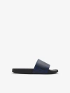 Burberry Checked Slides In Midnight