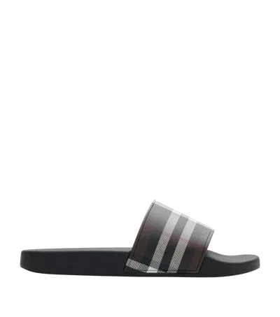BURBERRY CHECK SLIDES