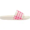 Burberry Check Slides In Multi