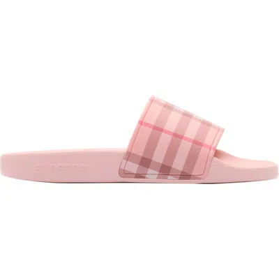 Burberry Check Slides In Multi