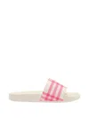 Burberry Check Slides In Pink