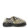 Burberry Printed Fabric Pillow Check Slip Ons In Multi