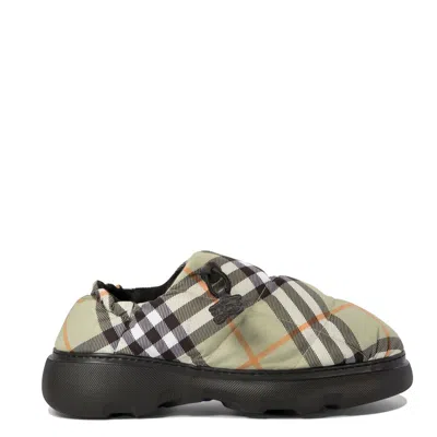 BURBERRY BURBERRY CHECK SLIP ON PILLOW MULES