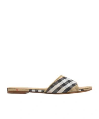 BURBERRY BURBERRY CHECK SLOANE SLIDES
