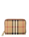 Burberry Check Small E-canvas Coin Purse