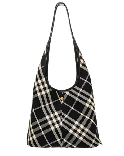 Burberry Check Small Canvas Tote Bag In Multi
