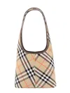 Burberry Embroidered Canvas Large Check Shopping Bag