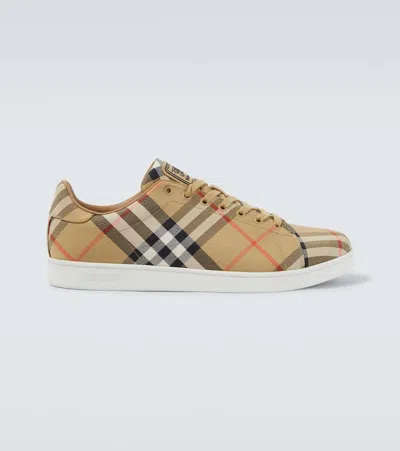 BURBERRY CHECK SNEAKERS