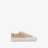 Burberry Jack Check Platform Sneaker In Teacup