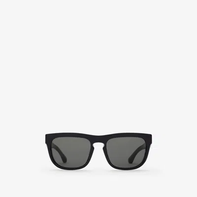 Burberry Check Square Sunglasses In Black/check