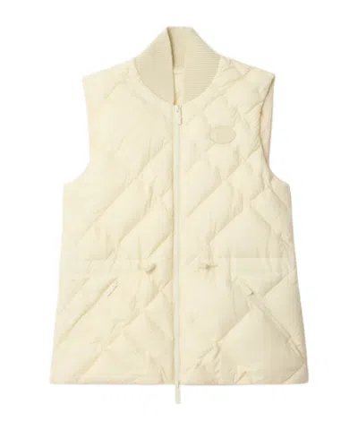 BURBERRY BURBERRY CHECK-STITCH DRAWSTRING WAIST GILET