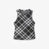 Burberry Vintage Check Tank Top In Black/white