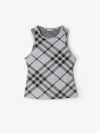 Burberry Vintage Check Tank Top In White/black