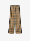 BURBERRY Check Stretch Cotton Trousers