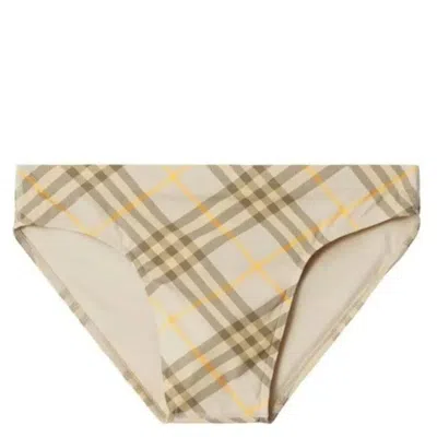 Burberry Check Stretch Nylon Swim Briefs In Multi