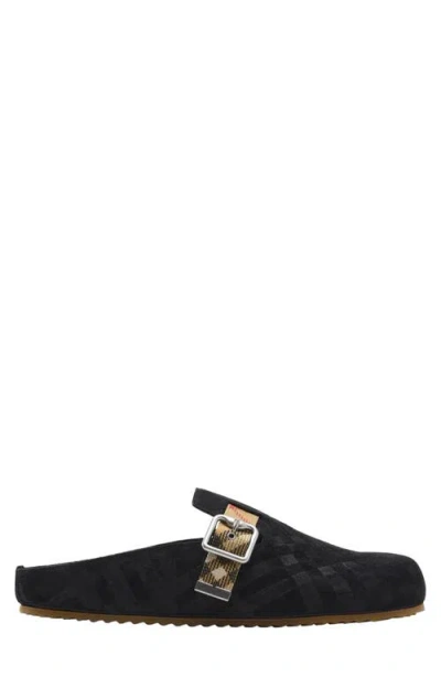 BURBERRY BURBERRY CHECK SUEDE URCHIN CLOG
